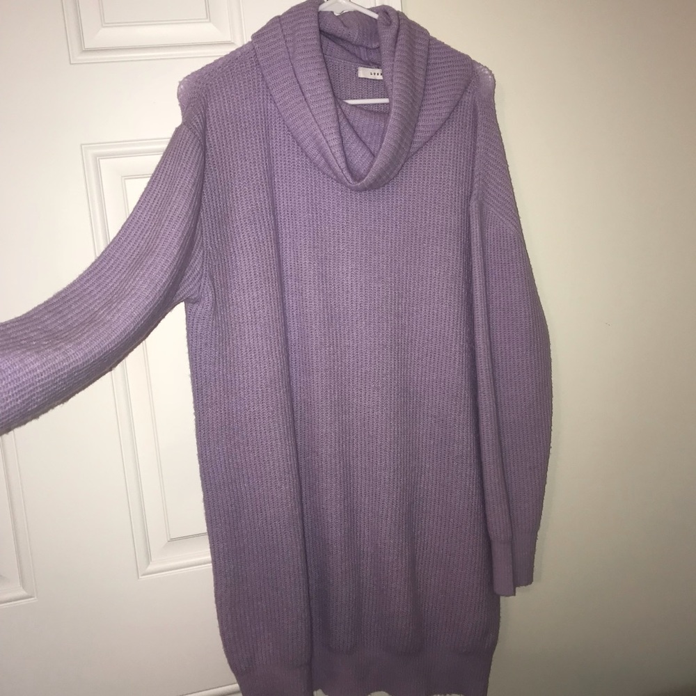 Lavender sweater dress. Lush